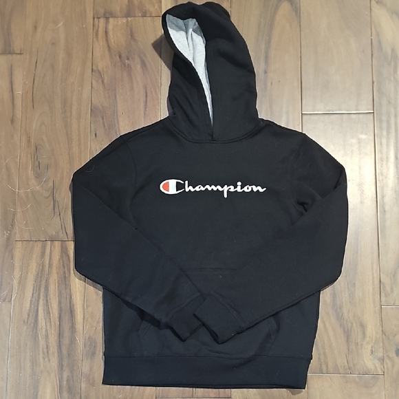 Champion Boyss Black Hoodie Sizw Xl - Picture 1 of 4